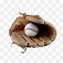 磨皮棒球手套和白色棒球-空若网 磨皮棒球手套和白色棒球-空若网
