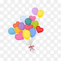 手绘粉色气球素材-空若网 手绘粉色气球素材-空若网