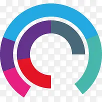 彩色科技时尚矢量图表插画-空若网 彩色科技时尚矢量图表插画-空若网