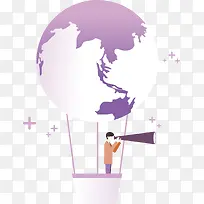 商务办公金融插画矢量图-空若网 商务办公金融插画矢量图-空若网