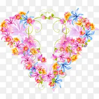 花组成心图案-空若网 花组成心图案-空若网