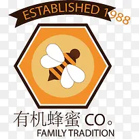 有机蜂蜜促销矢量标签-空若网 有机蜂蜜促销矢量标签-空若网