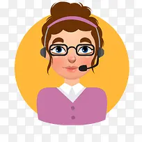 客服人员头像设计-空若网 客服人员头像设计-空若网