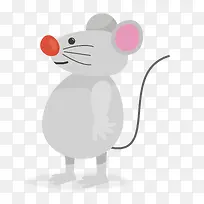 红色鼻子可爱老鼠-空若网 红色鼻子可爱老鼠-空若网