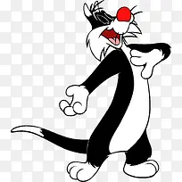 黑猫的红鼻子-空若网 黑猫的红鼻子-空若网