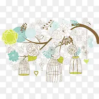 古典花纹花朵-空若网 古典花纹花朵-空若网