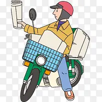 送报纸的男人-空若网 送报纸的男人-空若网