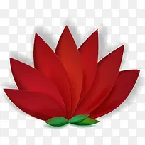 创意剪纸莲花插画设计矢量图-空若网 创意剪纸莲花插画设计矢量图-空若网