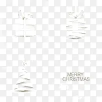 圣诞礼物白色插画素材矢量-空若网 圣诞礼物白色插画素材矢量-空若网