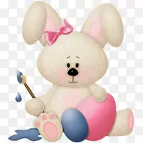 复活节兔子欧洲兔画水彩画兔-空若网 复活节兔子欧洲兔画水彩画兔-空若网