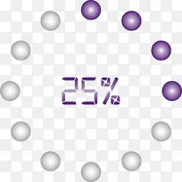 圆点数据ppt正在加载素材-空若网 圆点数据ppt正在加载素材-空若网