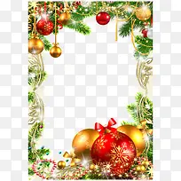 圣诞节植物装饰边框-空若网 圣诞节植物装饰边框-空若网