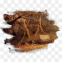 秋天景物树木免抠图-空若网 秋天景物树木免抠图-空若网