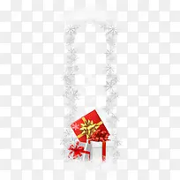 圣诞节白色雪花边框-空若网 圣诞节白色雪花边框-空若网