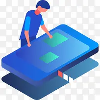 2.5D金融行业立体插画-空若网 2.5D金融行业立体插画-空若网