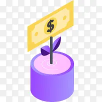 2.5D金融行业立体插画-空若网 2.5D金融行业立体插画-空若网