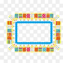 时尚卡通边框矢量素材-空若网 时尚卡通边框矢量素材-空若网