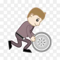 滚车轮的男孩-空若网 滚车轮的男孩-空若网