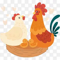 矢量公鸡的家-空若网 矢量公鸡的家-空若网