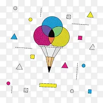 多彩颜色世界平面设计日孟菲斯矢-空若网 多彩颜色世界平面设计日孟菲斯矢-空若网