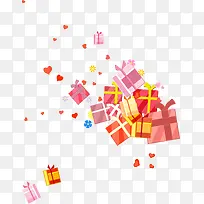 小清新多彩礼物盒-空若网 小清新多彩礼物盒-空若网