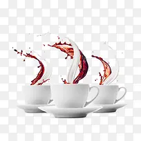 泼洒咖啡饮料广告-空若网 泼洒咖啡饮料广告-空若网