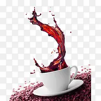 创意水纹咖啡饮料广告-空若网 创意水纹咖啡饮料广告-空若网