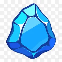 矢量扁平蓝色宝石-空若网 矢量扁平蓝色宝石-空若网