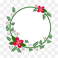 秋季边框简约花朵矢量素材-空若网 秋季边框简约花朵矢量素材-空若网