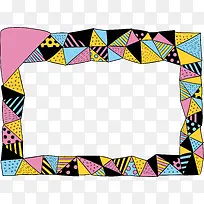 卡通手绘创意三角形装饰图案-空若网 卡通手绘创意三角形装饰图案-空若网