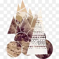 几何风景三角形立体三角形-空若网 几何风景三角形立体三角形-空若网