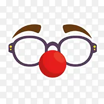 红鼻子黑眼镜小丑-空若网 红鼻子黑眼镜小丑-空若网