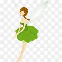 手绘带翅膀的小仙女-空若网 手绘带翅膀的小仙女-空若网