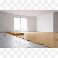 正在铺地板的装修大厅海报背景-空若网 正在铺地板的装修大厅海报背景-空若网