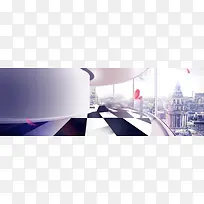 黑板地板阳台海报背景-空若网 黑板地板阳台海报背景-空若网