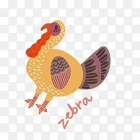 扁平化卡通小动物火鸡-空若网 扁平化卡通小动物火鸡-空若网