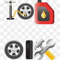 矢量汽车修理素材-空若网 矢量汽车修理素材-空若网