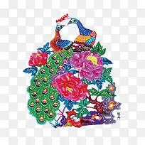 手绘孔雀-空若网 手绘孔雀-空若网