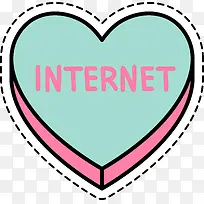 爱心礼盒标签墙纸-空若网 爱心礼盒标签墙纸-空若网