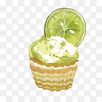 矢量柠檬杯子蛋糕-空若网 矢量柠檬杯子蛋糕-空若网
