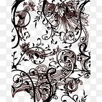 ÊÊÁ¿ºÚÉ«»¨ÎƱ³¾°ËزÄ-¿ÕÈôÍø ÊÊÁ¿ºÚÉ«»¨ÎƱ³¾°ËزÄ-¿ÕÈôÍø