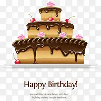 生日蛋糕素材矢量-空若网 生日蛋糕素材矢量-空若网