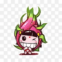 创意火龙果表情素材图片-空若网 创意火龙果表情素材图片-空若网