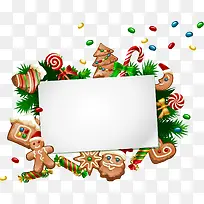 矢量手绘圣诞节饼干-空若网 矢量手绘圣诞节饼干-空若网