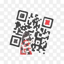 女孩个性二维码设计-空若网 女孩个性二维码设计-空若网