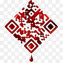 红色纹理二维码-空若网 红色纹理二维码-空若网