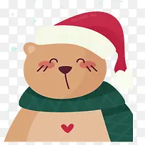 圣诞节可爱的大熊-空若网 圣诞节可爱的大熊-空若网