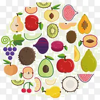 圆形水果拼图-空若网 圆形水果拼图-空若网