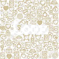 爱心拼图花纹-空若网 爱心拼图花纹-空若网