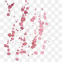 红色水彩泼洒的墨点-空若网 红色水彩泼洒的墨点-空若网